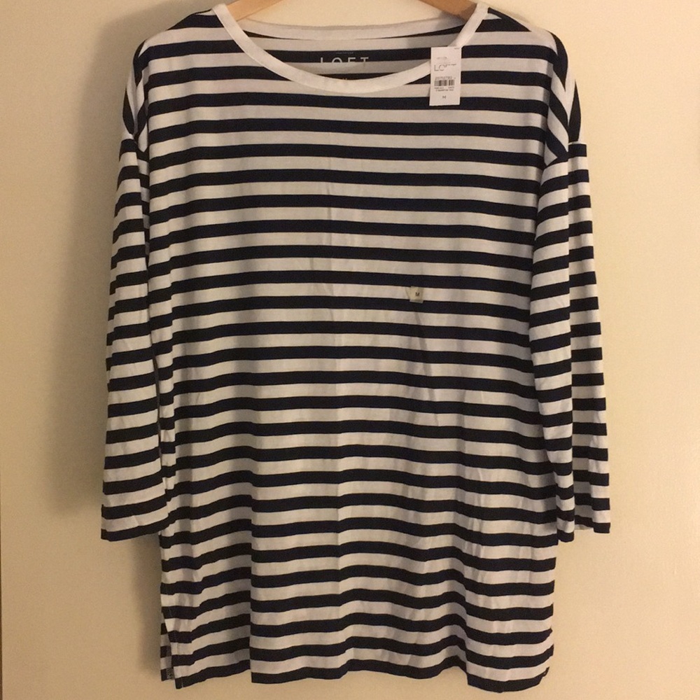 LOFT Striped Top (NWT)